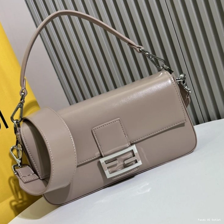 Cheap HOT Baguette Khaki Fendi Tiffany Bag Smooth In Leather Medium 0814